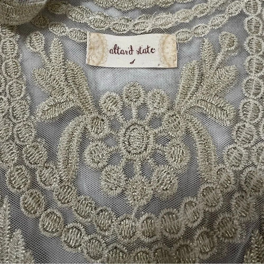 altar’d state lace embroidered sheer tank top size small - Picture 8 of 12
